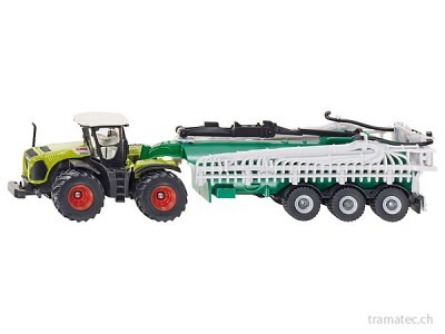 SIKU 1827 Claas Xerion mit Fasswagen