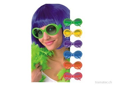 Fasnacht Brille Jackie ass 6-fach