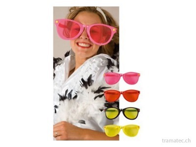 Fasnacht Jumbo Party Brille ass 4x
