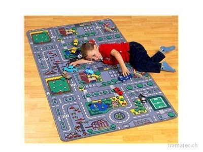 Spielteppich City 80x150cm