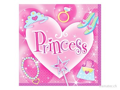 Amscan/Riethmüller 16 Servietten Prinzessin