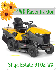 Rasentraktor, Stiga, HMA, Allrad, 4WD, Honda