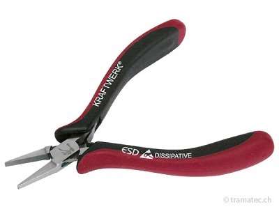 KRAFTWERK KW hightech Elektronik-Flachzange 115 mm
