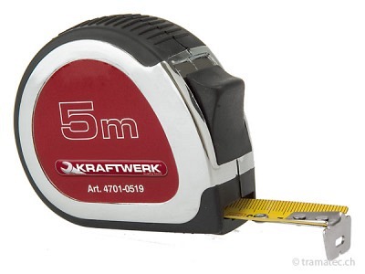 KRAFTWERK Rollmeter verchromt