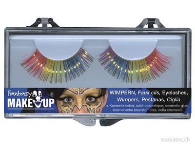 Fasnacht Wimpern Regenbogen