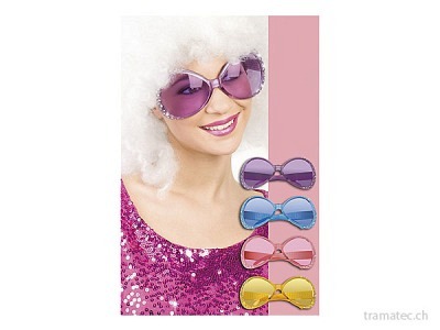 Fasnacht Brille *Chill Diamond* 4x ass.
