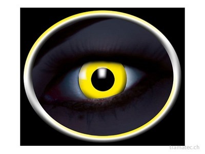 Fasnacht UV-Kontaktlinsen gelb