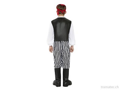 Fasnacht Pirat schwarz/weiss Gr. S
