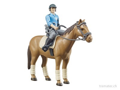 Bruder berittene Polizei, Pferd und Polizist