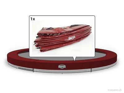 BERG Trampolin Ersatzteil Schutzrand InGround Elite 430, rot