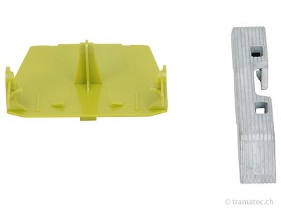 Bruder Ersatzteil Jaguaradapter und Gegengewicht für Claas Disco