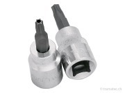 KRAFTWERK 3/8' TX-Bit-Stecknuss mit Bohrung T10