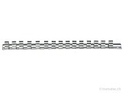 KRAFTWERK Stecknuss-Schiene 250mm m.16 Clips 1/4'