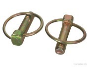 Ersatzteil Klappstecker verzinkt Ø 8 x 36 x 45 mm 50er Pack