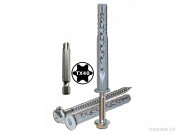 die-schaukel Marathon SXRL 2 Poren-Betonschrauben V4A 8x100mm und Dübel mit TX40 Bit