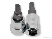 KRAFTWERK 1/4' Bit-Steckschlüssel-Einsatz 5-Stern-TX TS 40